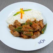 beef whte okra