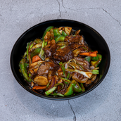 Roast Beef with green pepper