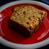 Banana bread slice