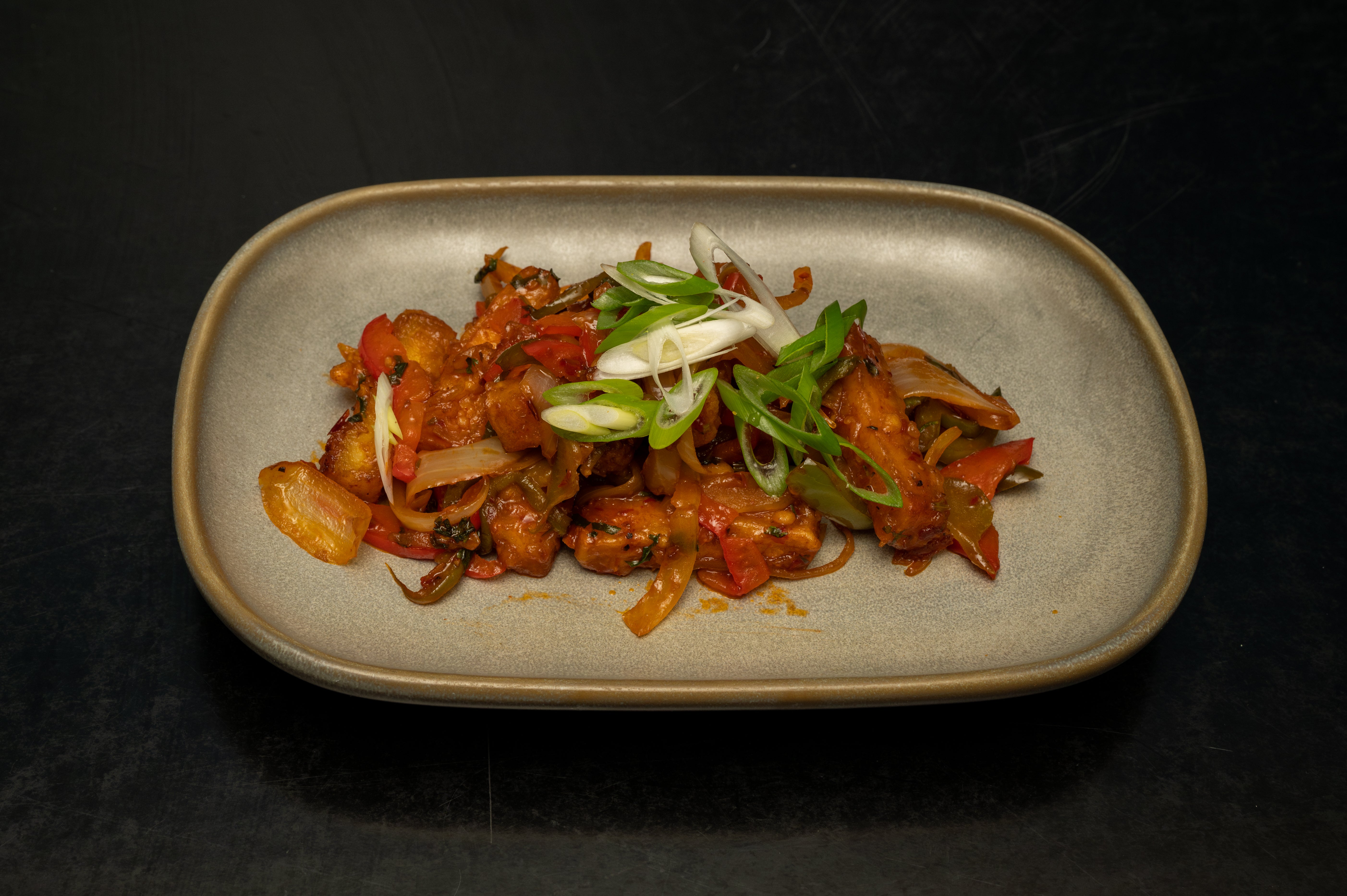 Chilli Paneer (Hot)(V)