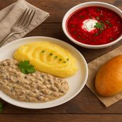 Vkusnyashka Signature Combo (Stroganoff)