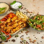 Family Shish Tawook And Appetizers Meal