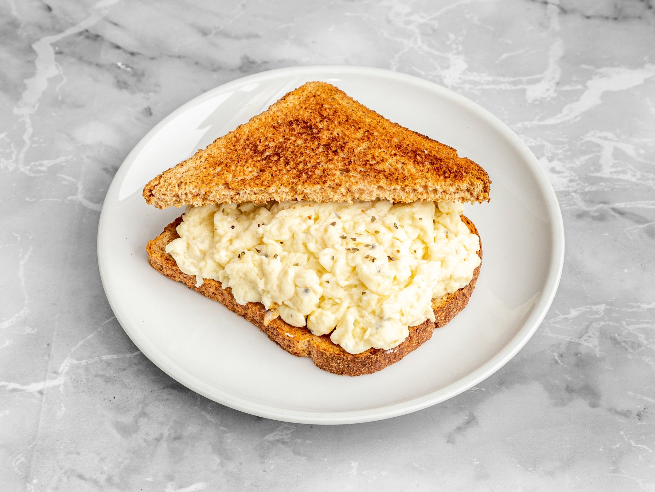 Scrambled Eggs on 2x Toast