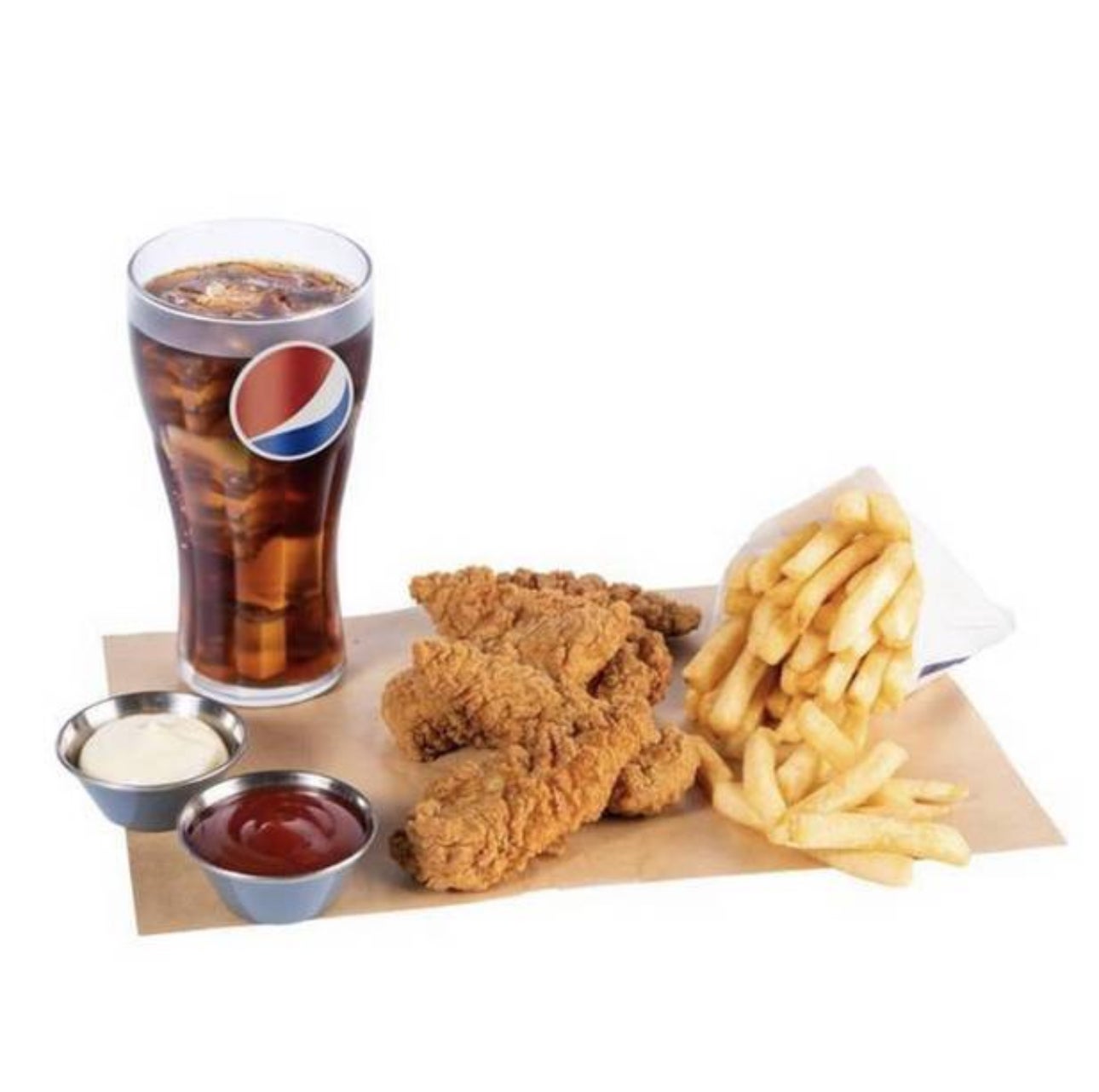6 Crispy Strips, Fries and Drink