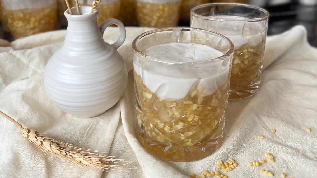 Pomelo& mungbean sweet  soup/ Chè bưởi đậu xanh