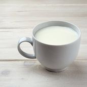 A cup of fresh milk