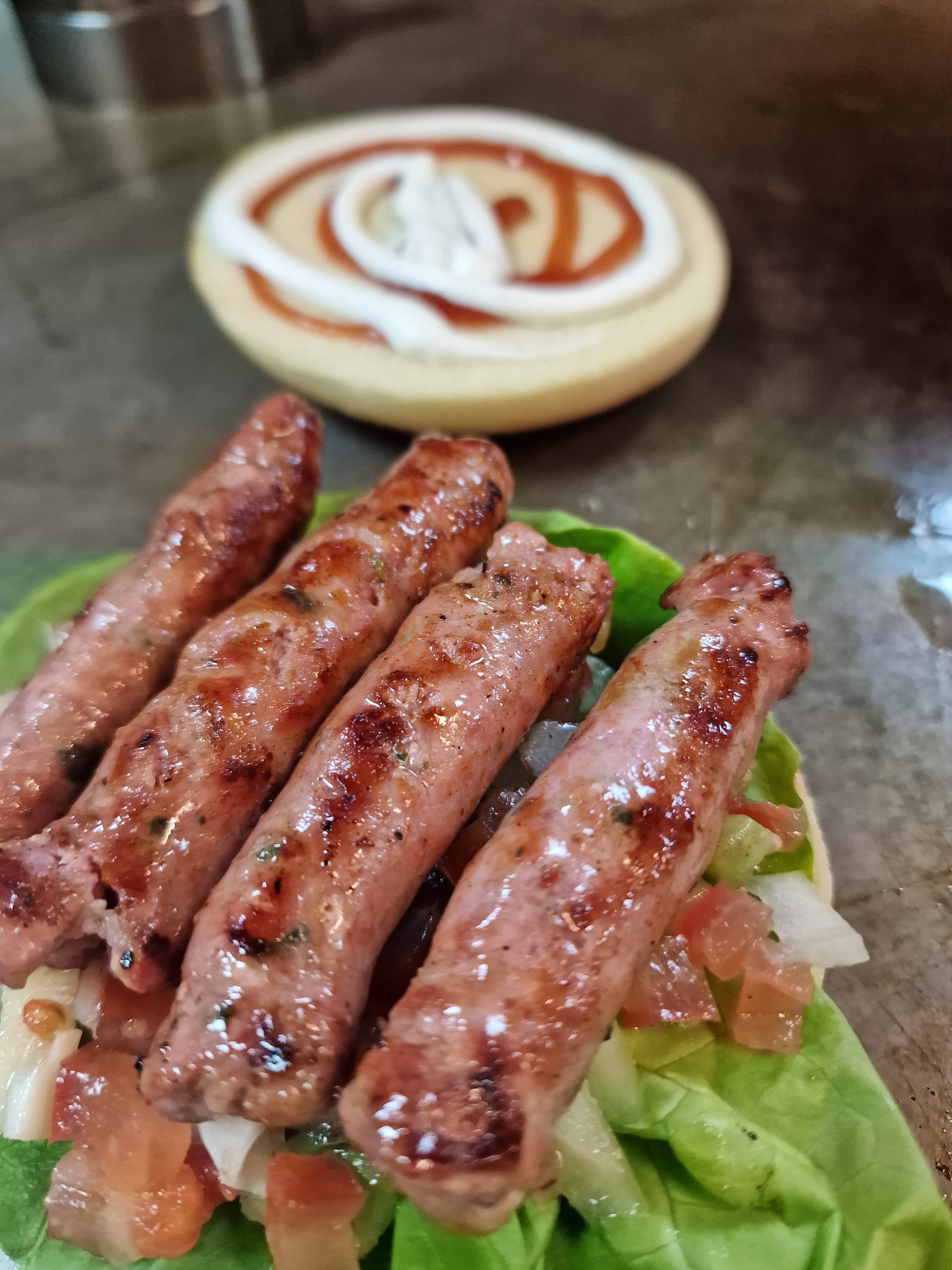 Pao com linguiça