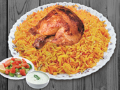 Biryani Rice With Quarter Chicken Shawaya