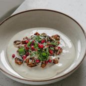 Eggplant labneh 
