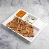 Alu with Mushroom Paratha