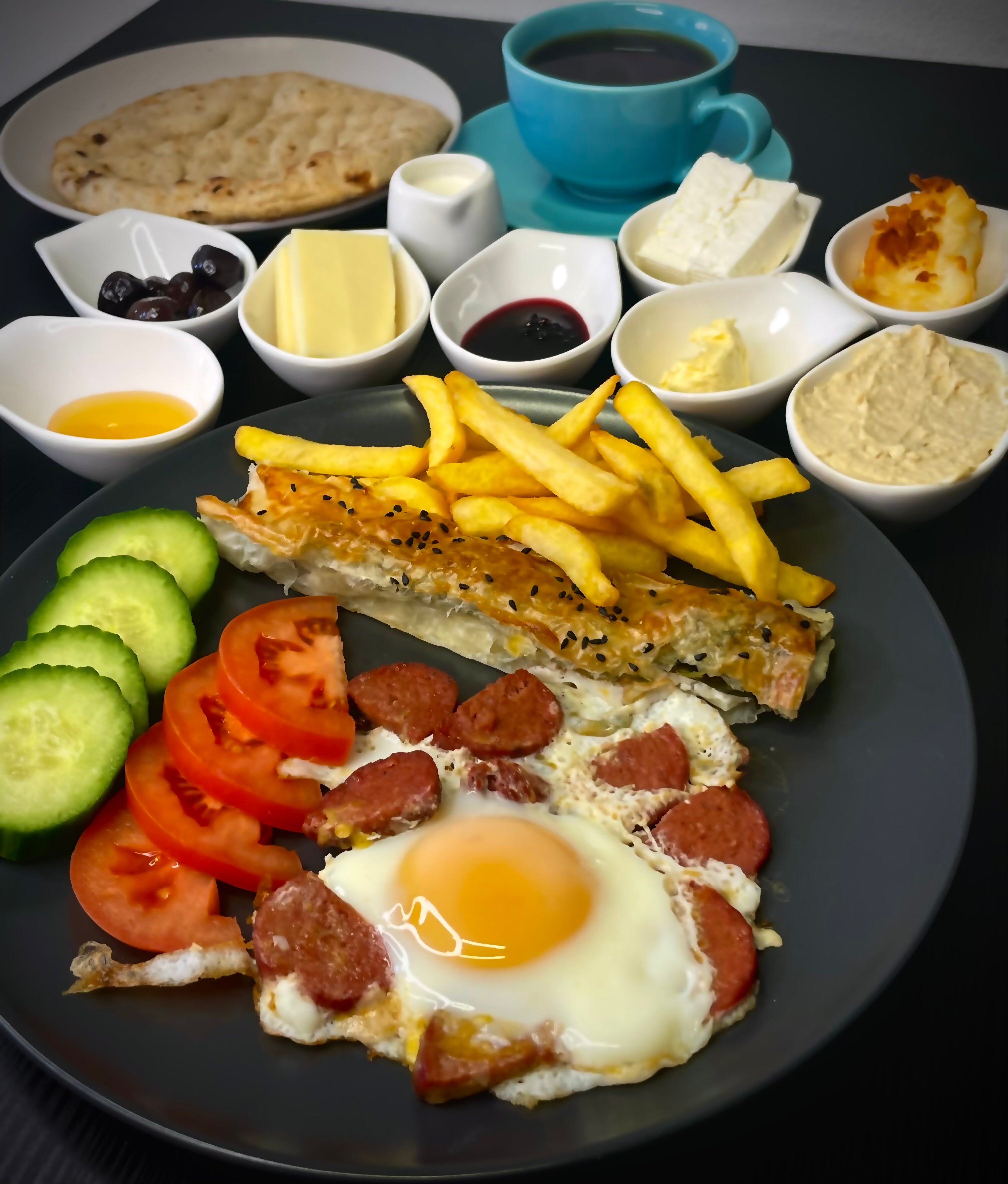 Large Turkish Breakfast and Tea or Coffee