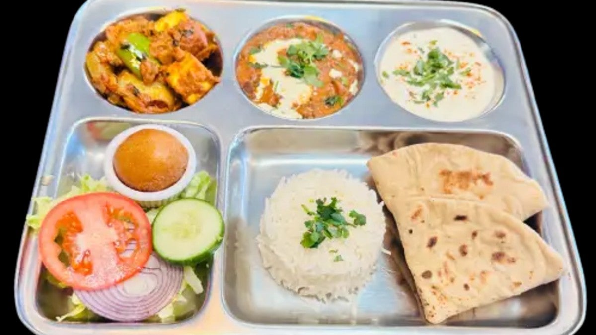 Kadai Paneer Thali