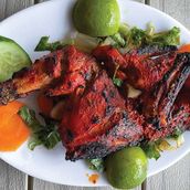 Tandoori Half Chicken Chutney with Salad