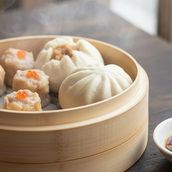 DIMSUM MIX ( MIX OF SIOMAI , BUNS , HARAGAO )