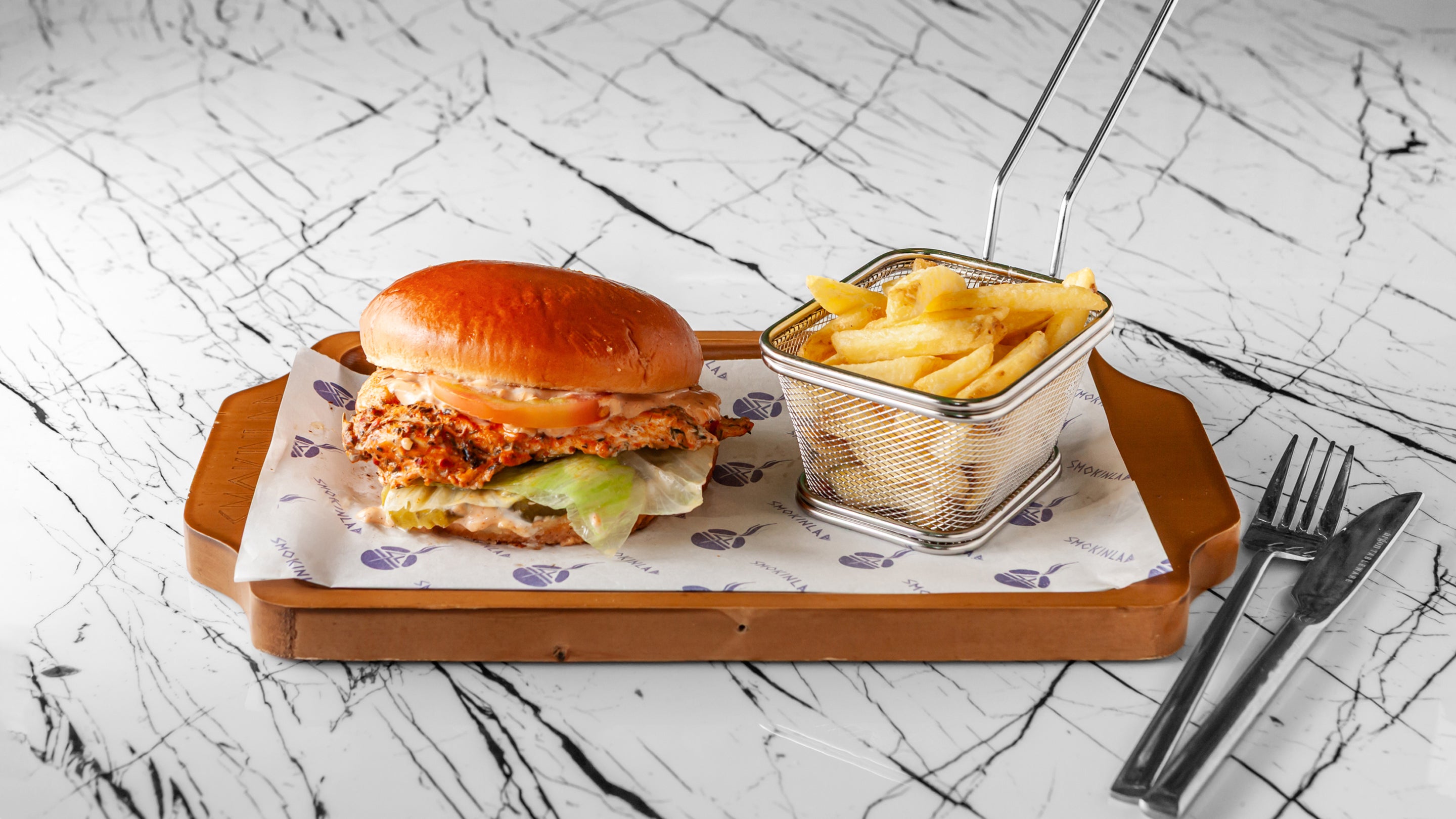 Fully Loaded Chicken Burger
