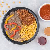 Koshari with meat