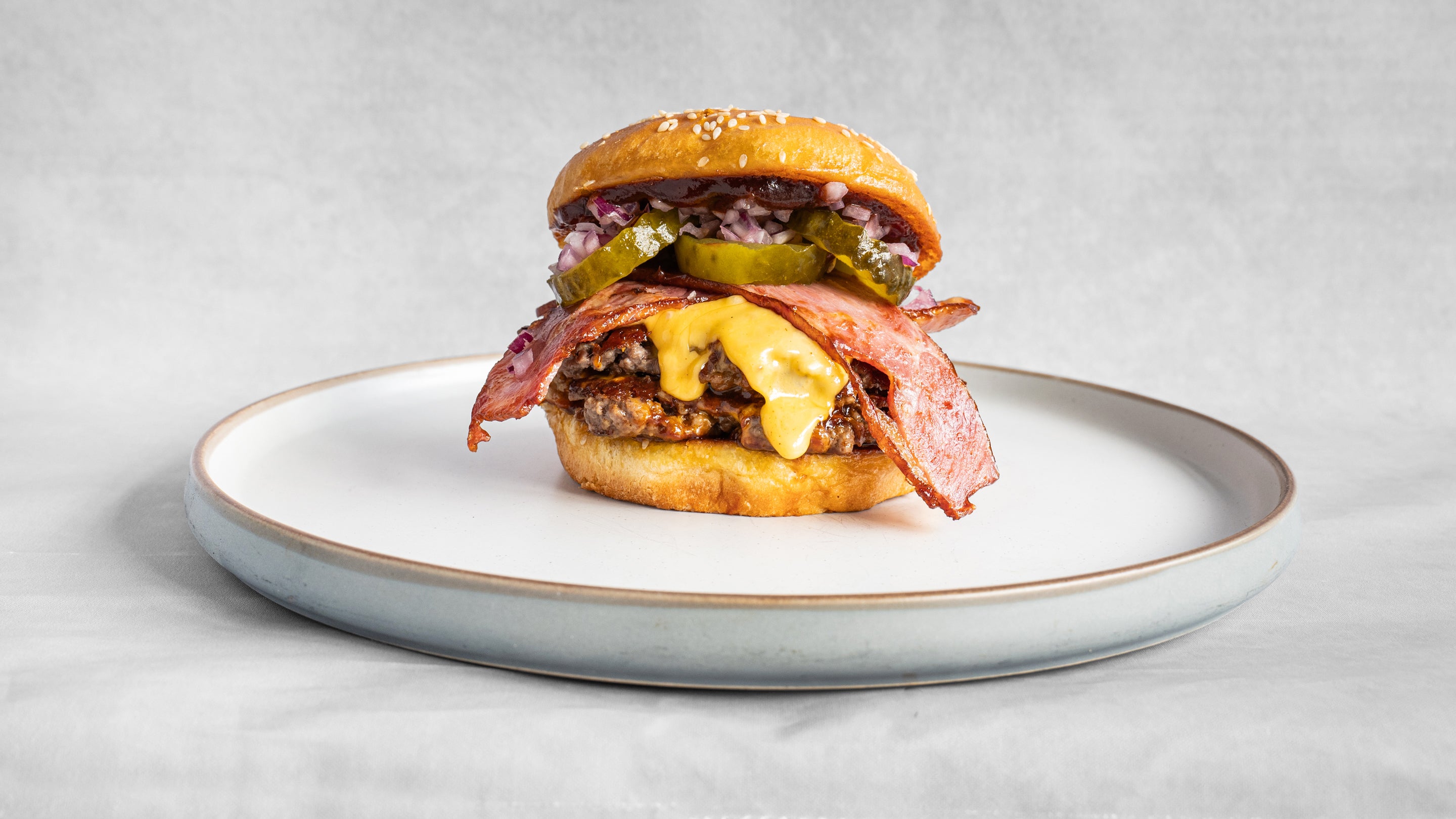 Double BBQ Bacon Smash Burger