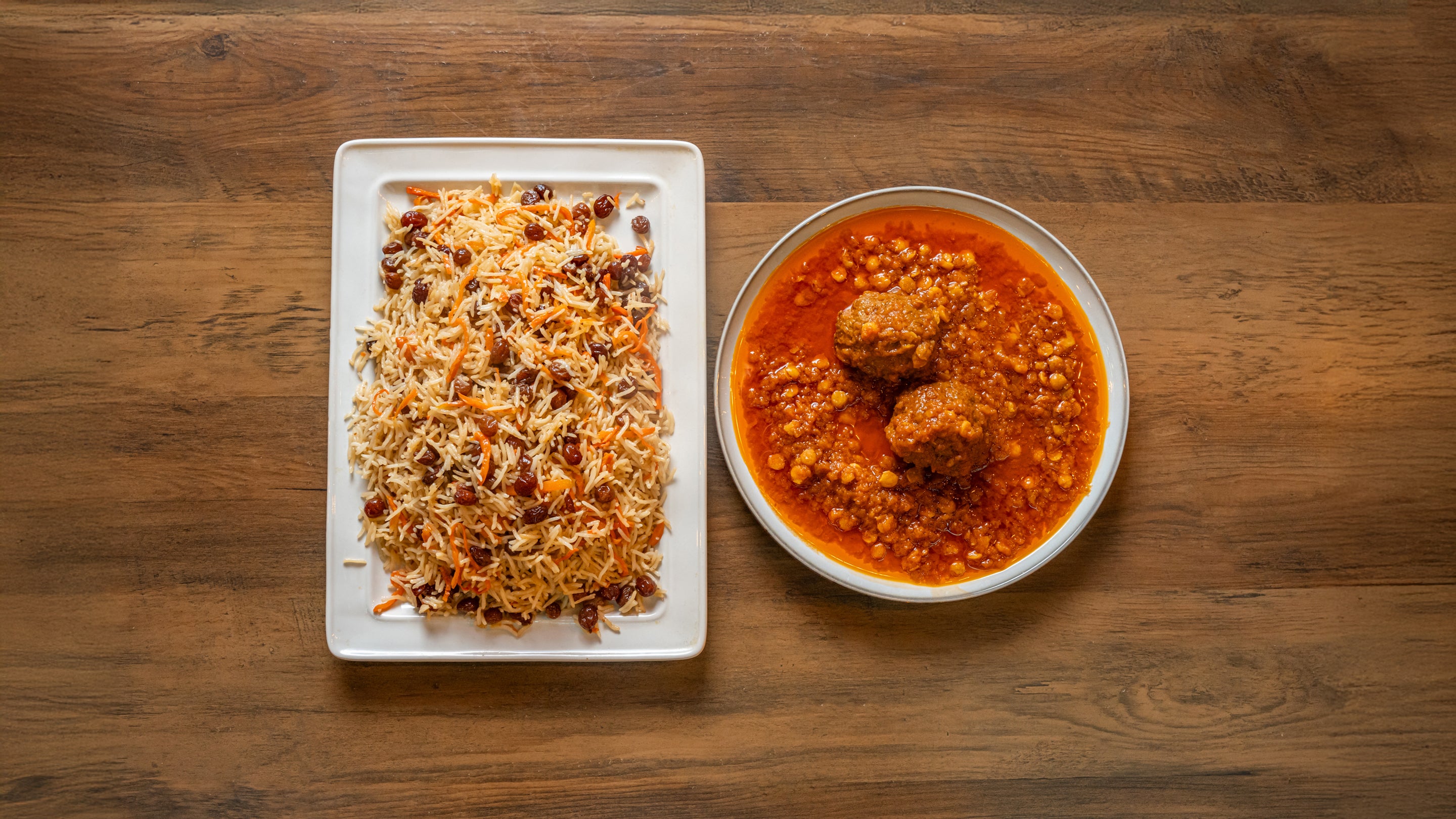 Rice with Kofta Kebab