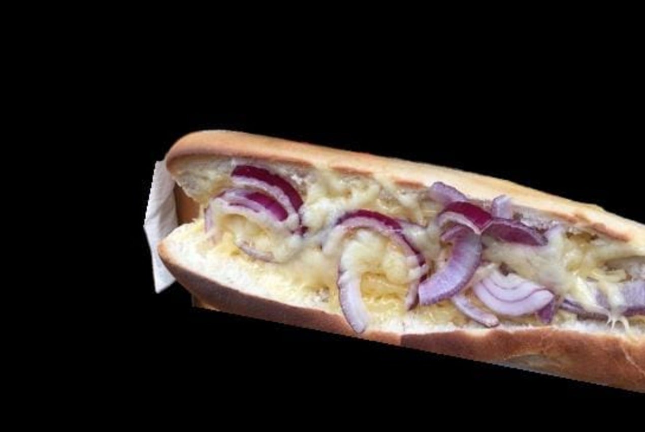 Cheese onion baguette