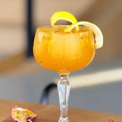 Passion Fruit And Mango Boba Ice Tea
