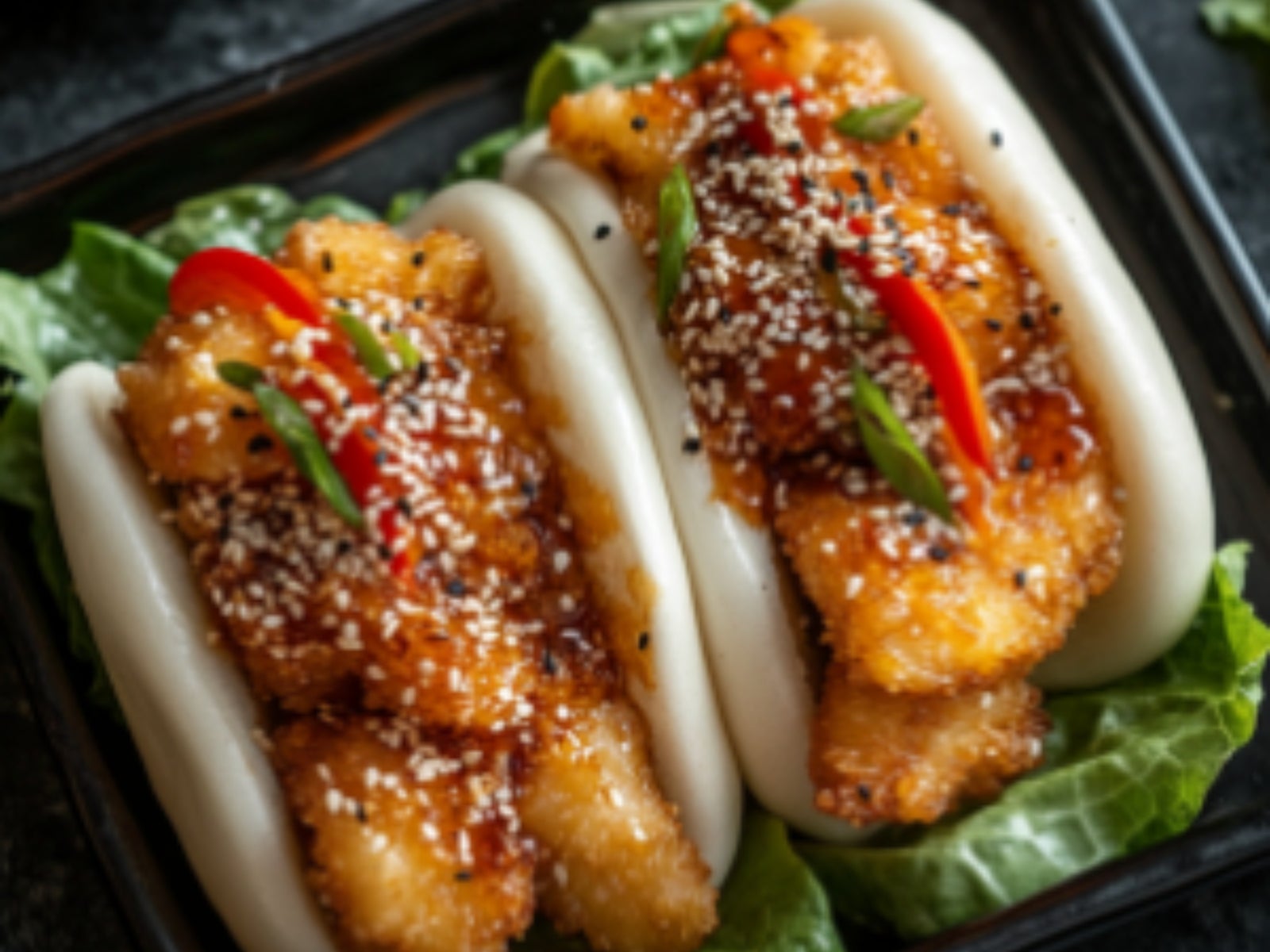 Crispy Chicken Bao Bun