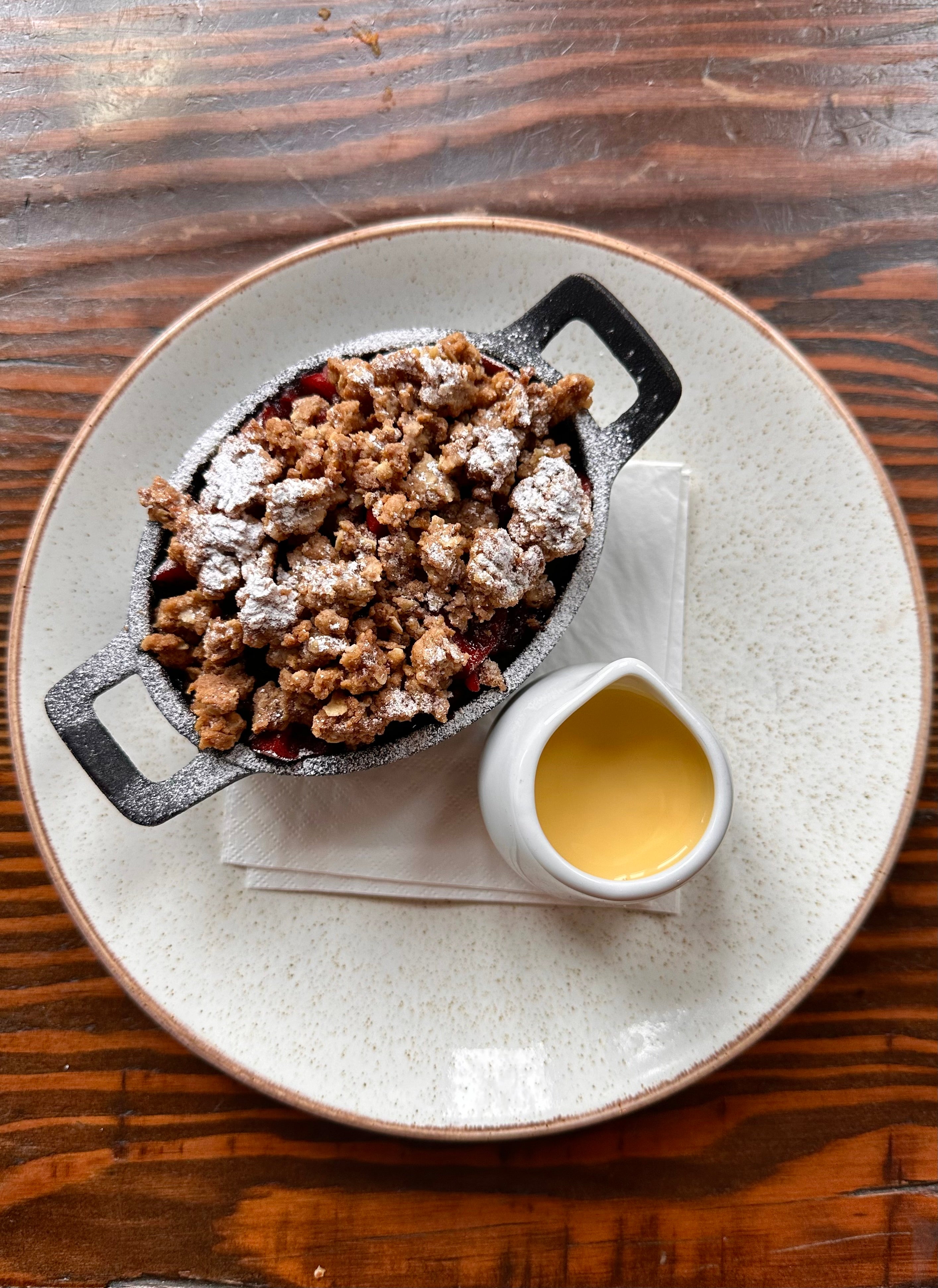 Apple & Blackberry Crumble