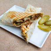 Double Chicken Agashi Sandwich Tortilla Bread