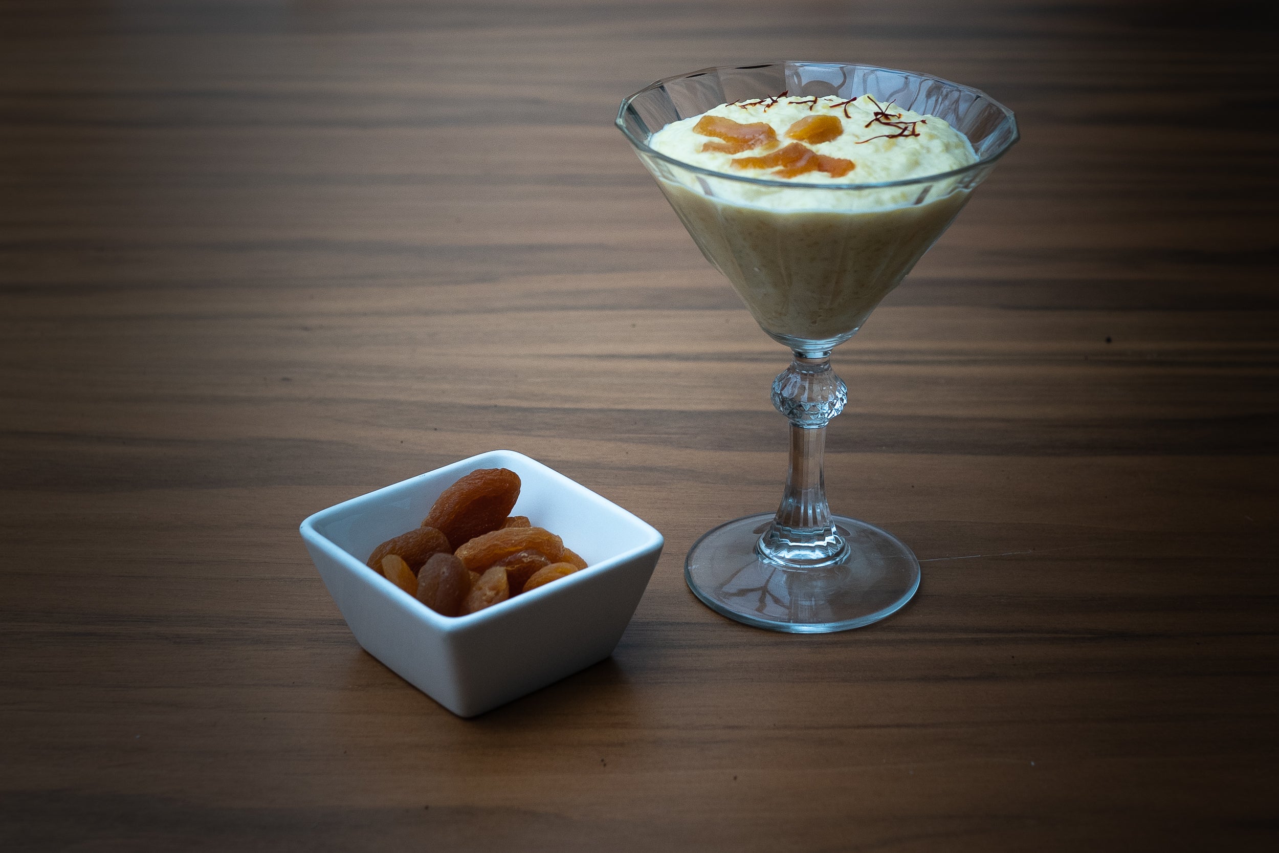 Golden apricot kheer