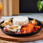 Chicken Tocino With Salted Egg