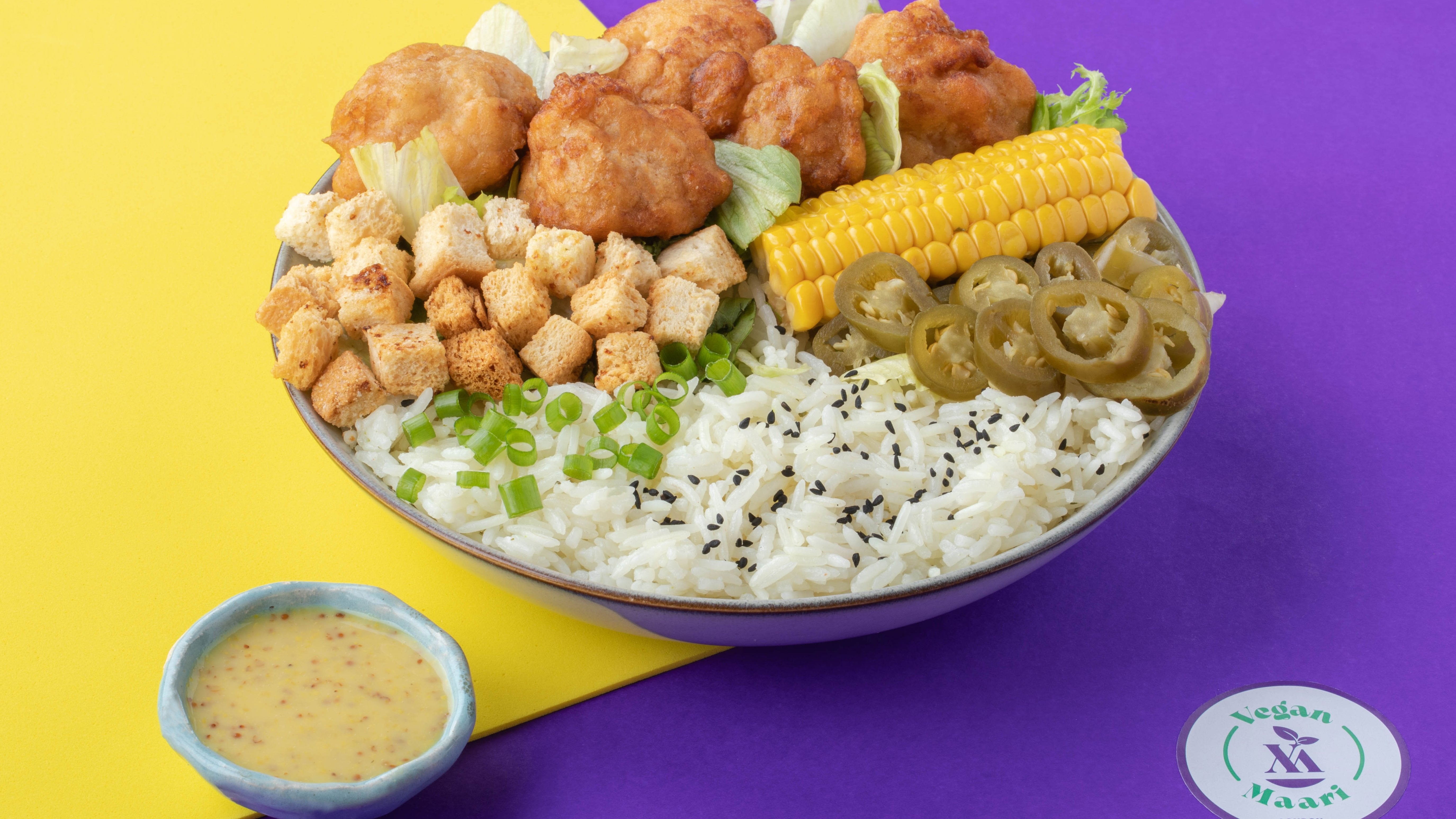 Vegan Cauliflower Wings Bowl �� 