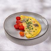Omelette With Cheese And Vegetables