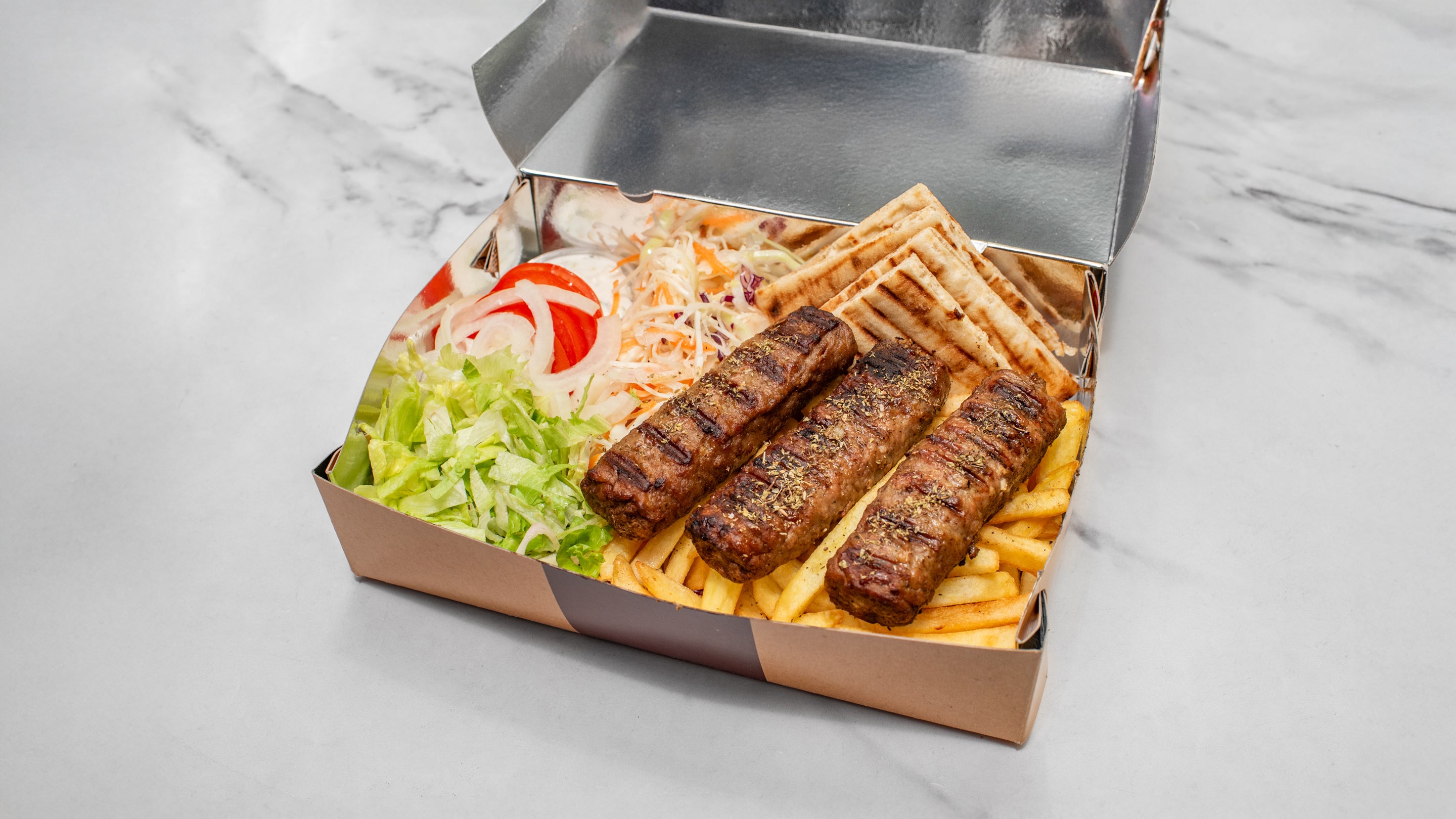 Soutzoukaki Box Meal(Lamb-Beef-Pork)