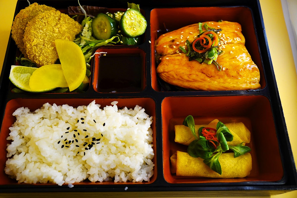 Salmon Teriyaki Bento Box