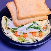 Spanish mix vegetables Omelette