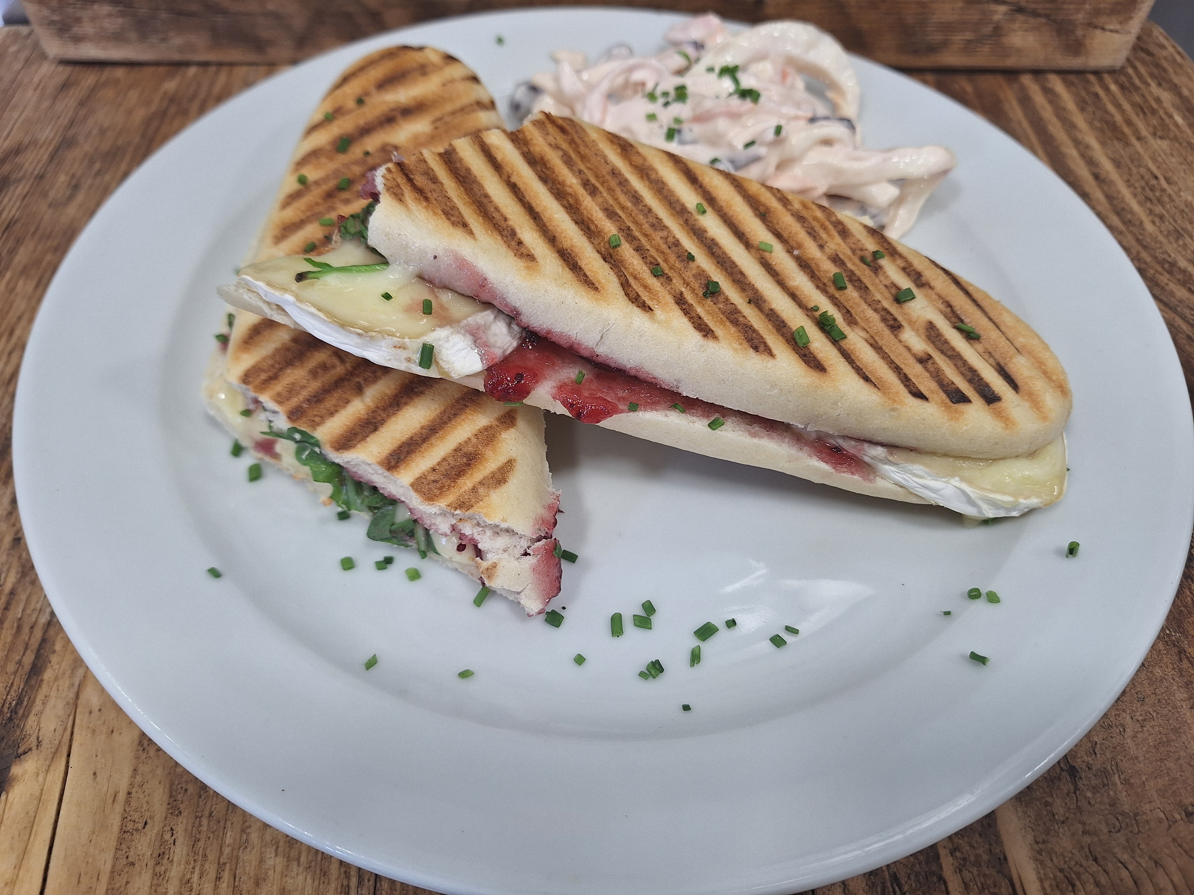 French Brie with Cranberry Sauce