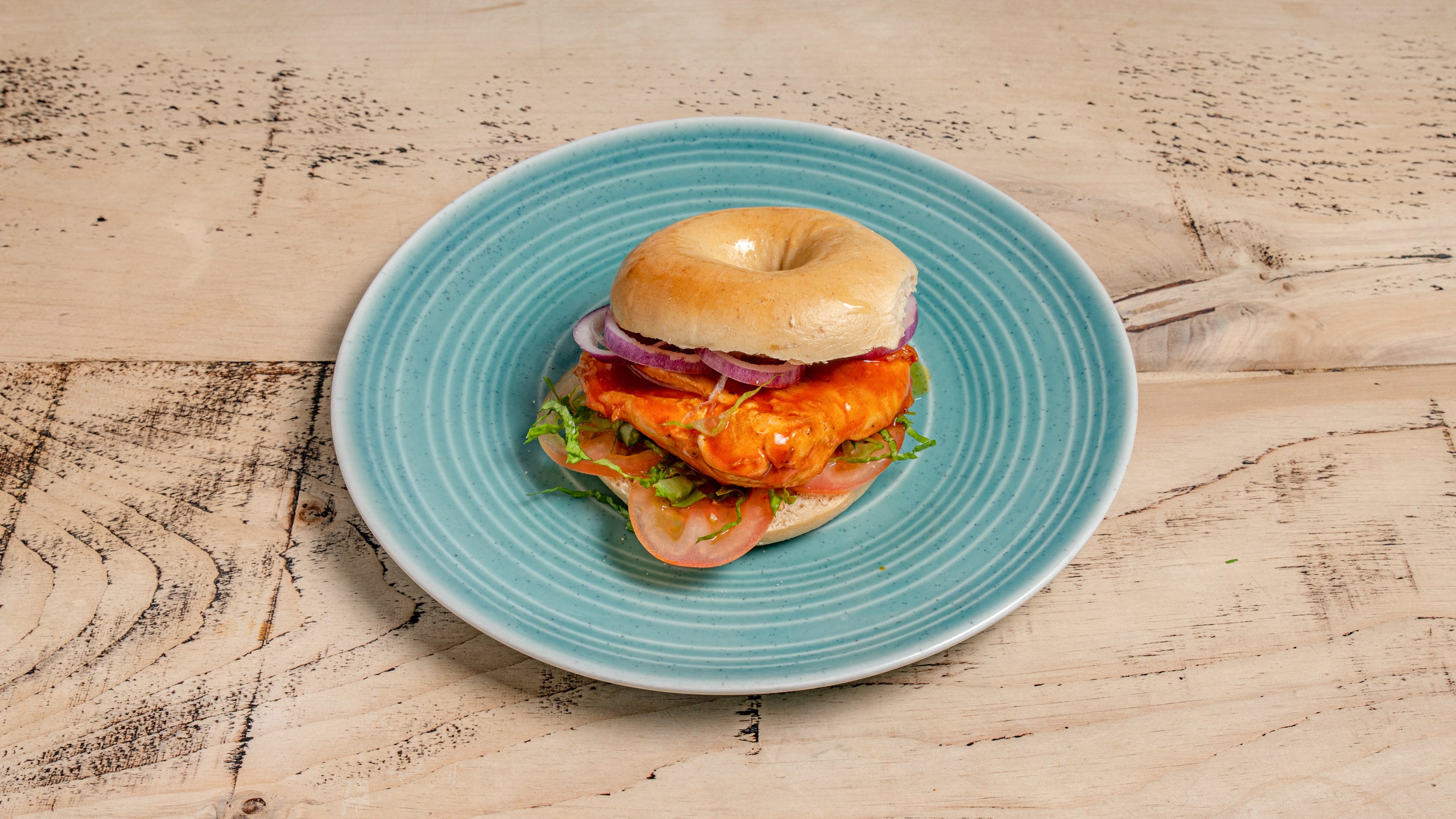 Buffalo hot chickenBagels