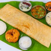 Mini Tiffin + Mini Masala Dosa + Venpongal / Kichadi + Medhu Vadai + Sweet + Mini Coffee