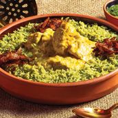 Creamy Chicken with dill rice