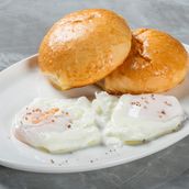 2 poached eggs