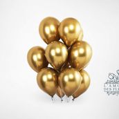 L'amour Gold Shine Chrome Balloons