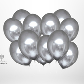 Silver Shine Chrome Balloon