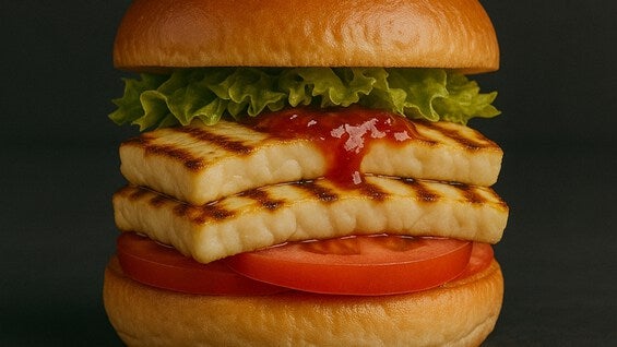 Vegan Halloumi Burger (V)