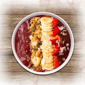 Nutella Banana Strawberries - Acai Puree
