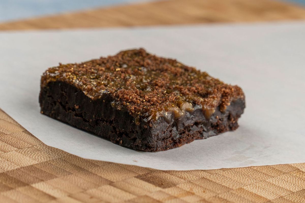 Vegan Salted Caramel Brownies