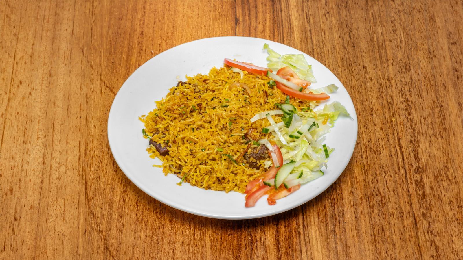 Lamb Biryani With Salad