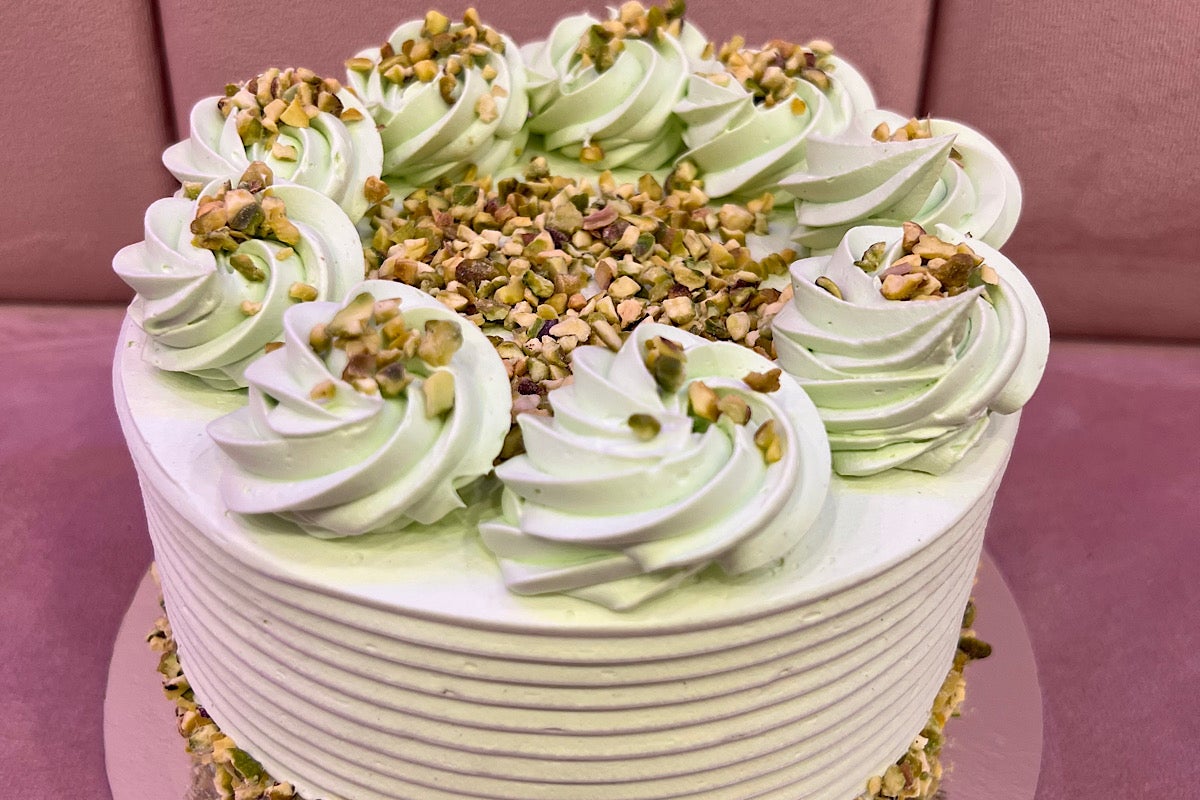 Pistachio birthday Cake