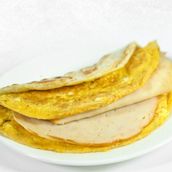 Omelet Smoked Turkey Paratha