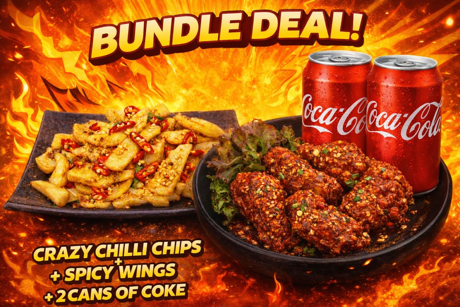 ✨ Japanese Spicy Wings Meal Deal for 2 ✨