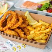 Fried Calamari & Chips-كاليماري مقلى وشيبس