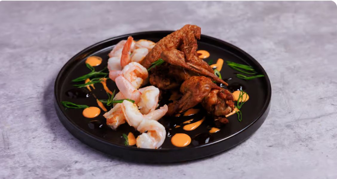 Wings and Shrimp by Pnk